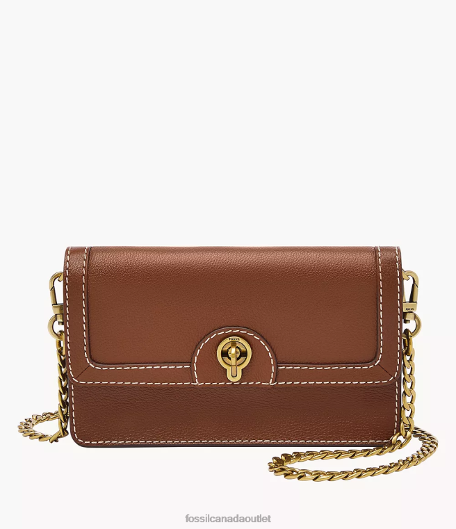 Fossil Bag Women Brown Ainsley Wallet Crossbody D2VPL871