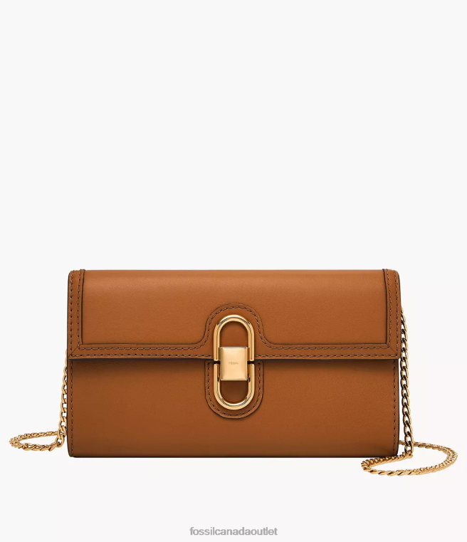 Fossil Bag Women Brown Avondale Wallet Crossbody D2VPL312