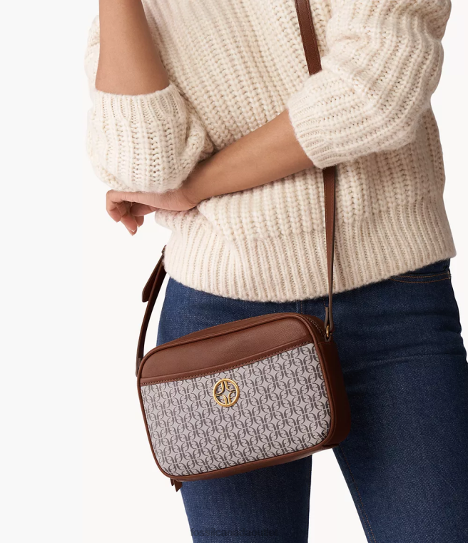 Fossil Bag Women Brown Brennon Camera Bag D2VPL688