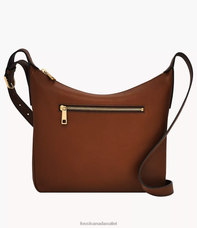 Fossil Bag Women Brown Cecilia Top Zip Crossbody D2VPL311