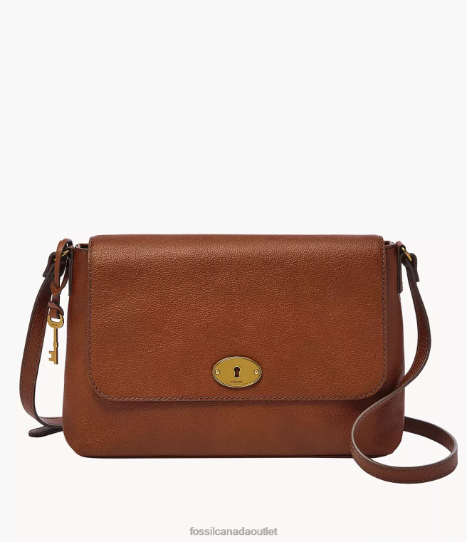 Fossil Bag Women Brown Gabriella Medium Flap Crossbody D2VPL621