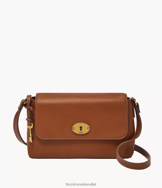 Fossil Bag Women Brown Gabriella Small Flap Crossbody D2VPL566