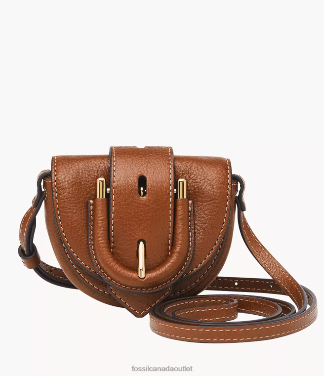 Fossil Bag Women Brown Harwell Micro Flap Crossbody D2VPL337