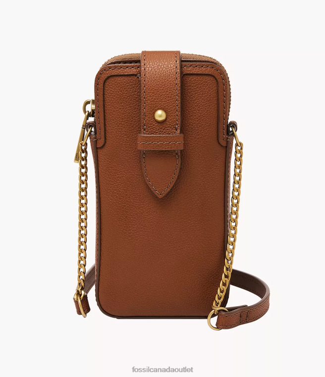 Fossil Bag Women Brown Lainie Phone Case Crossbody D2VPL553