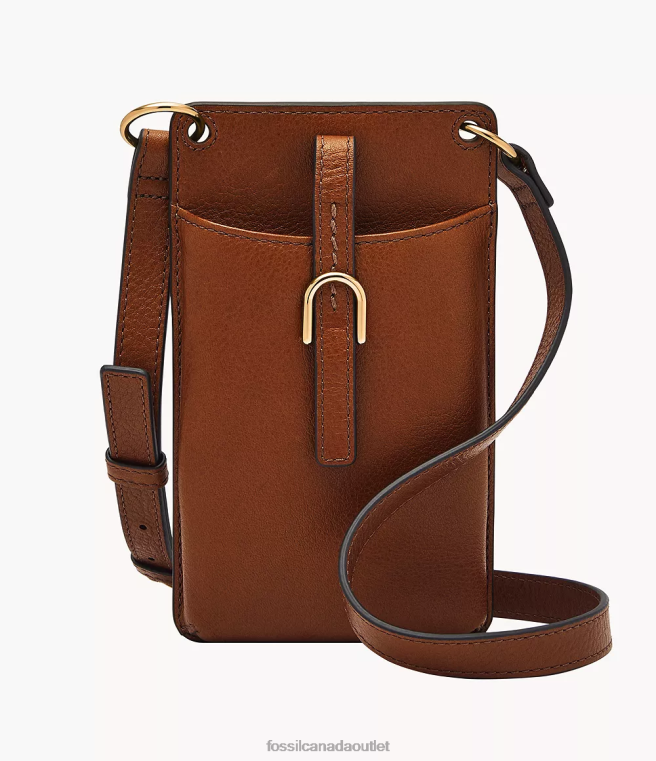 Fossil Bag Women Brown Vada Phone Bag D2VPL286