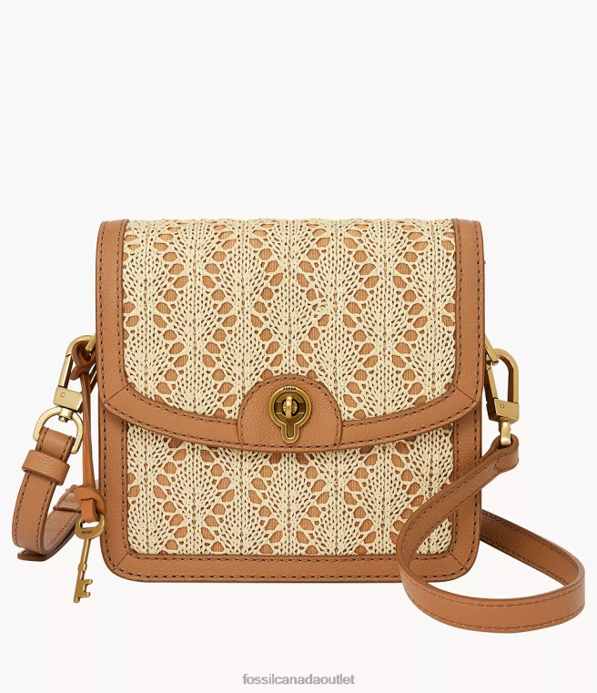 Fossil Bag Women Camel Ainsley Small Crossbody D2VPL437