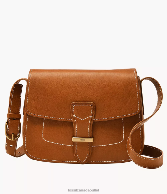 Fossil Bag Women Cognac Tremont Flap Crossbody D2VPL284