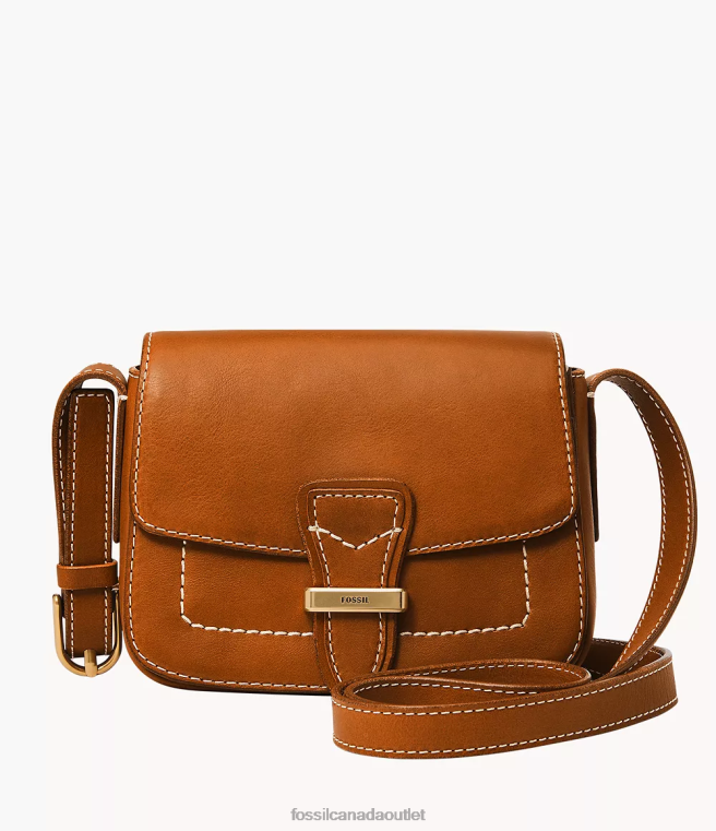 Fossil Bag Women Cognac Tremont Small Flap Crossbody D2VPL316