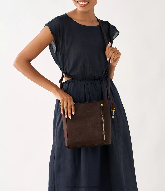 Fossil Bag Women Dark Brown Tara Crossbody D2VPL683