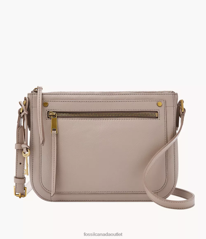 Fossil Bag Women Gray Farrah Crossbody D2VPL559