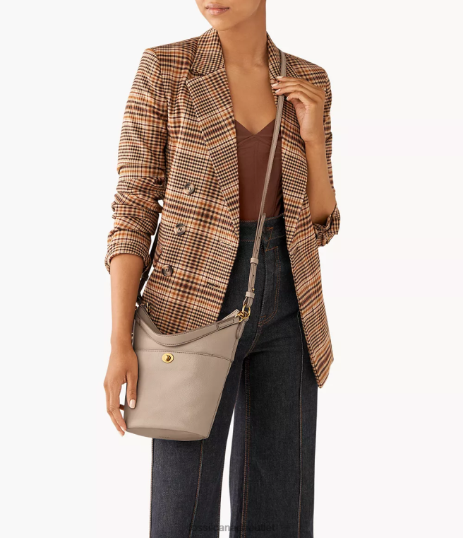 Fossil Bag Women Gray Talulla Small Hobo D2VPL708
