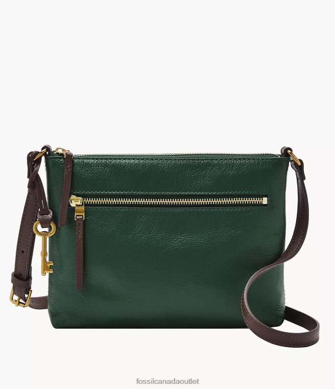 Fossil Bag Women Green Fiona E/W Crossbody D2VPL453