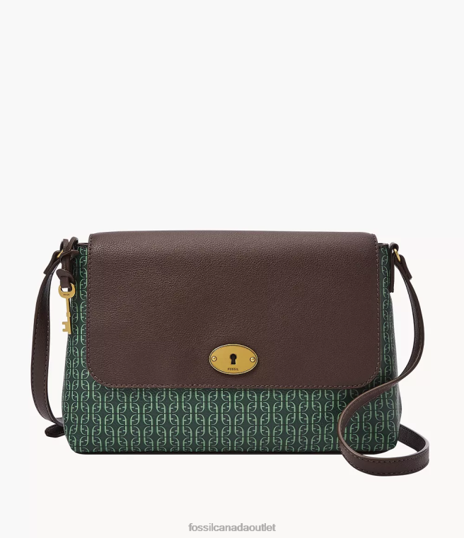 Fossil Bag Women Green Gabriella Flap Crossbody D2VPL706