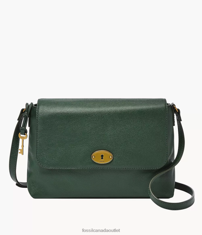 Fossil Bag Women Green Gabriella Medium Flap Crossbody D2VPL662
