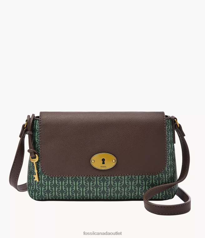 Fossil Bag Women Green Gabriella Small Flap Crossbody D2VPL616