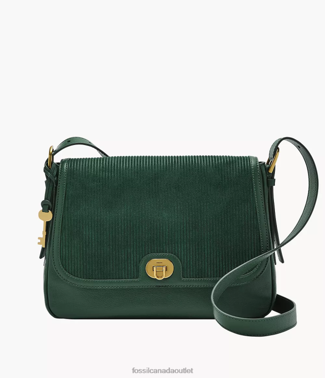 Fossil Bag Women Green Harper Large Flap Crossbody D2VPL454