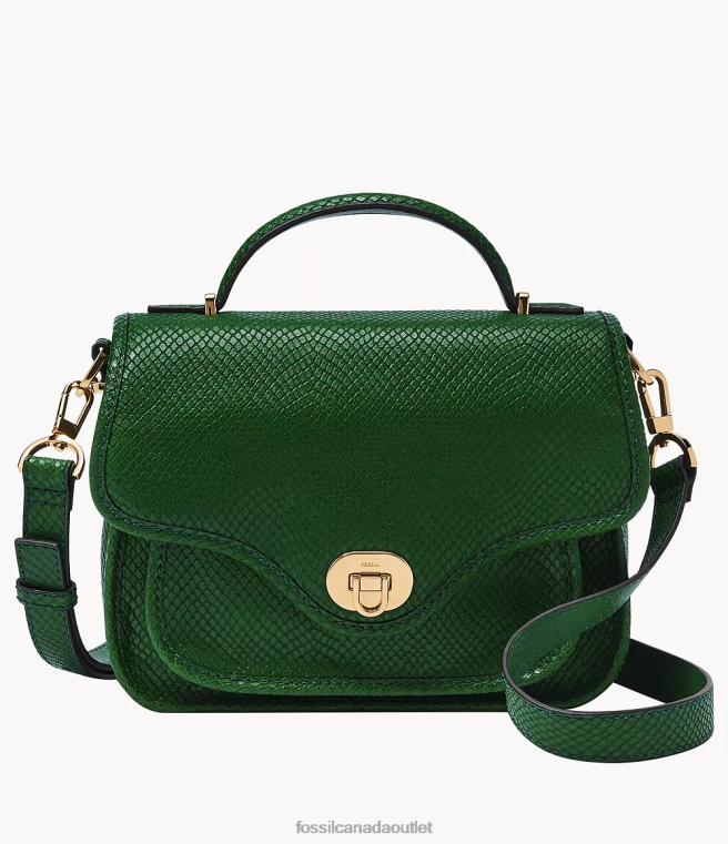 Fossil Bag Women Green Heritage Top Handle Crossbody D2VPL347