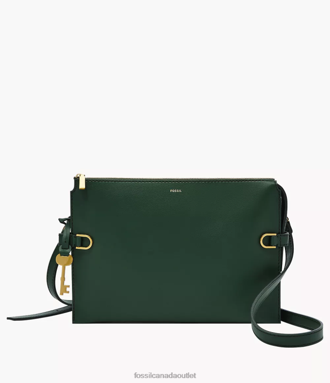 Fossil Bag Women Green Kier Cactus Leather Crossbody D2VPL671