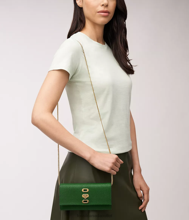 Fossil Bag Women Green Penrose Wallet Crossbody D2VPL300