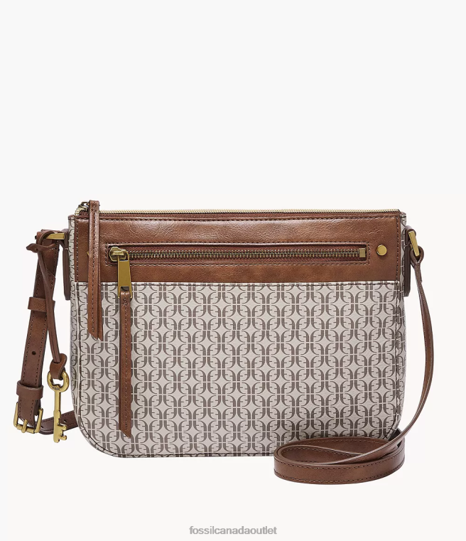 Fossil Bag Women Khaki Farrah Crossbody D2VPL403