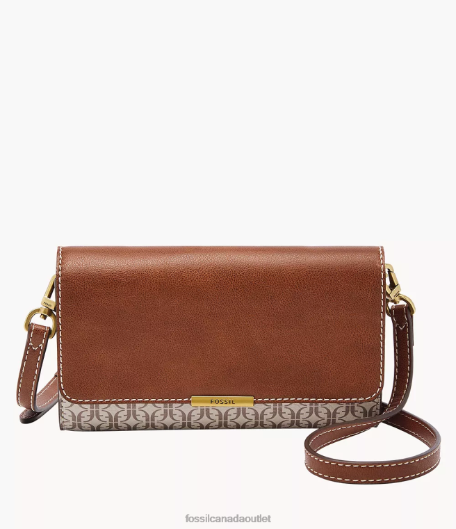 Fossil Bag Women Light Brown Jori Wallet Crossbody D2VPL884