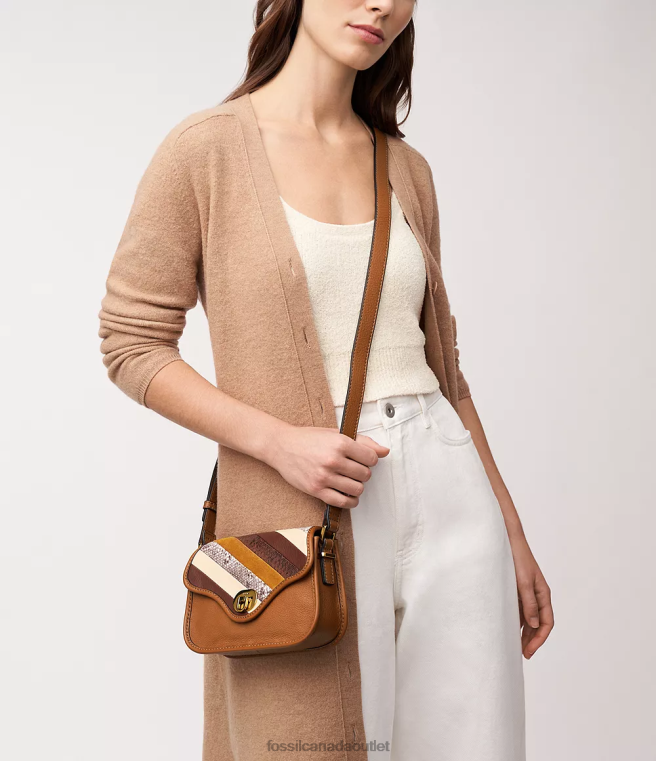 Fossil Bag Women Multi Heritage Mini Flap Crossbody D2VPL313