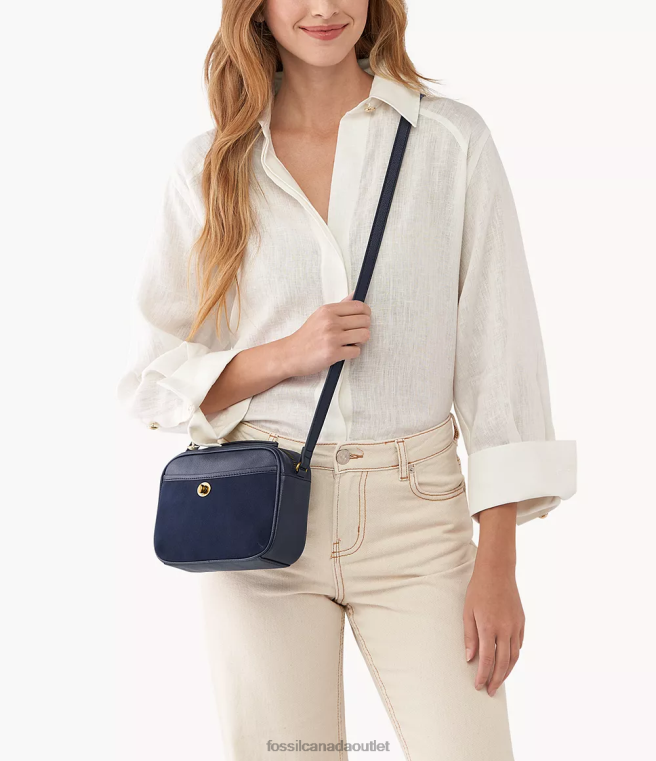 Fossil Bag Women Navy Brennon Camera Bag D2VPL597