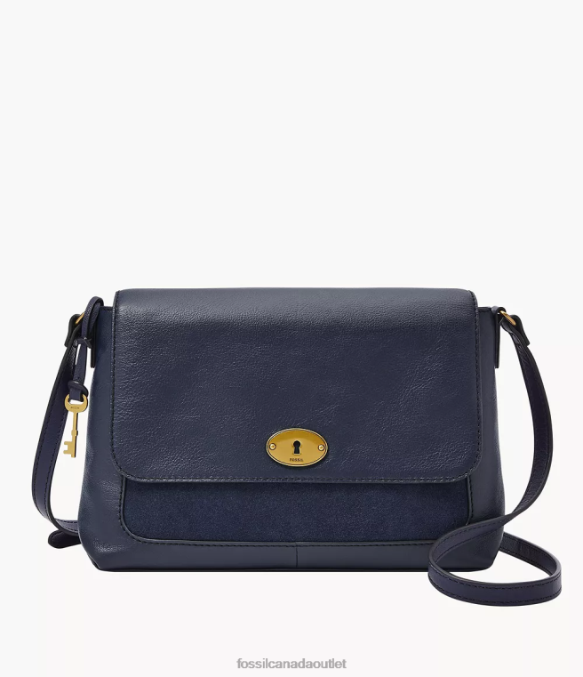 Fossil Bag Women Navy Gabriella Flap Crossbody D2VPL579
