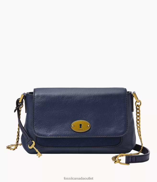 Fossil Bag Women Navy Gabriella Small Flap Crossbody D2VPL656