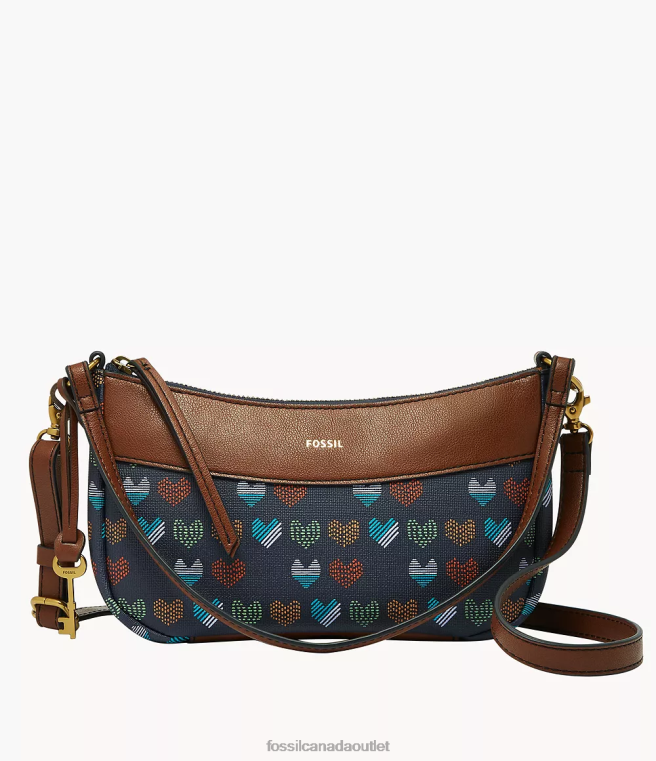 Fossil Bag Women Navy Skylar Baguette D2VPL480