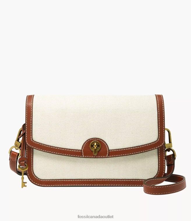 Fossil Bag Women Neutral Ainsley Flap Crossbody D2VPL455