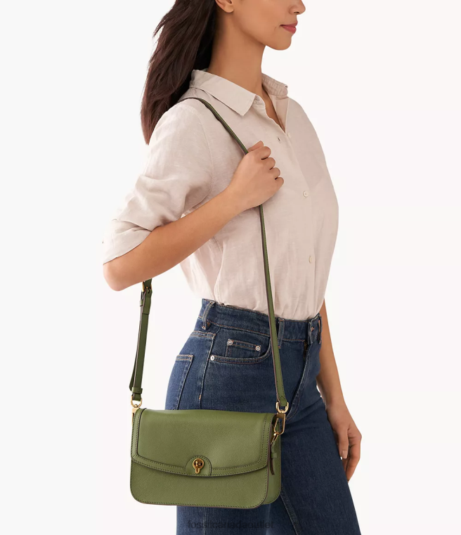 Fossil Bag Women Olive Ainsley Crossbody D2VPL661