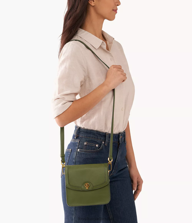 Fossil Bag Women Olive Ainsley Small Crossbody D2VPL484