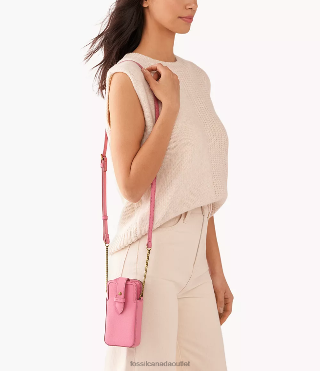 Fossil Bag Women Pink Lainie Phone Case Crossbody D2VPL632