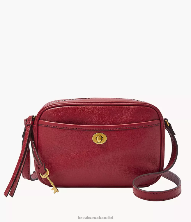 Fossil Bag Women Red Brennon Camera Bag D2VPL547