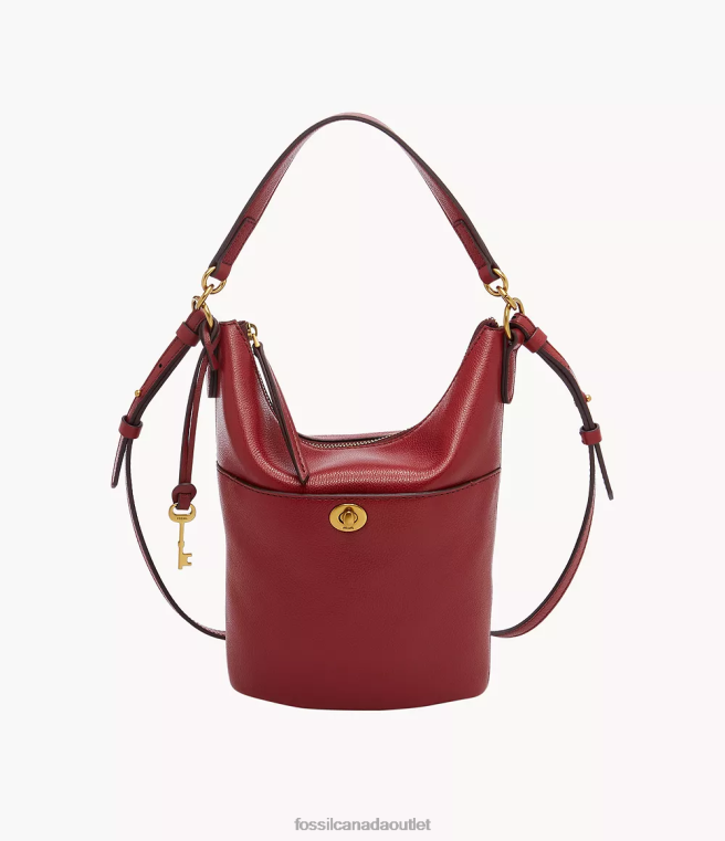 Fossil Bag Women Red Talulla Small Hobo D2VPL711