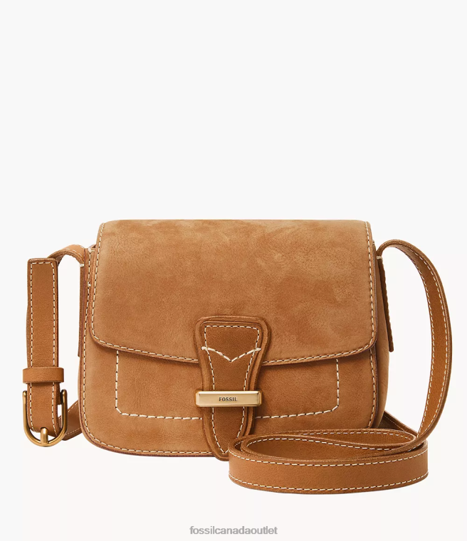 Fossil Bag Women Tan Tremont Small Flap Crossbody D2VPL317