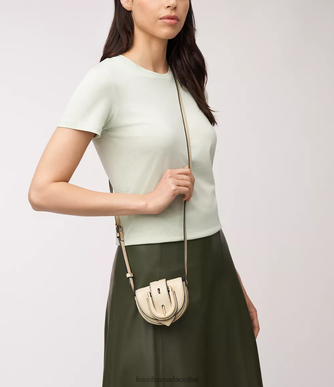 Fossil Bag Women White Harwell Micro Flap Crossbody D2VPL331