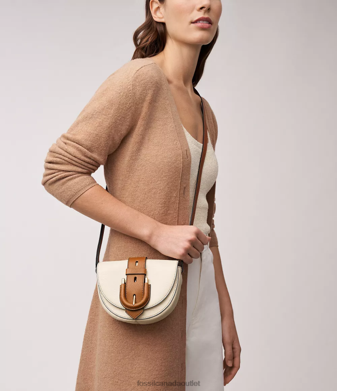 Fossil Bag Women White Harwell Small Flap Crossbody D2VPL327