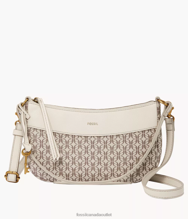 Fossil Bag Women White Skylar Baguette D2VPL608