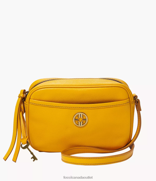 Fossil Bag Women Yellow Brennon Camera Bag D2VPL646