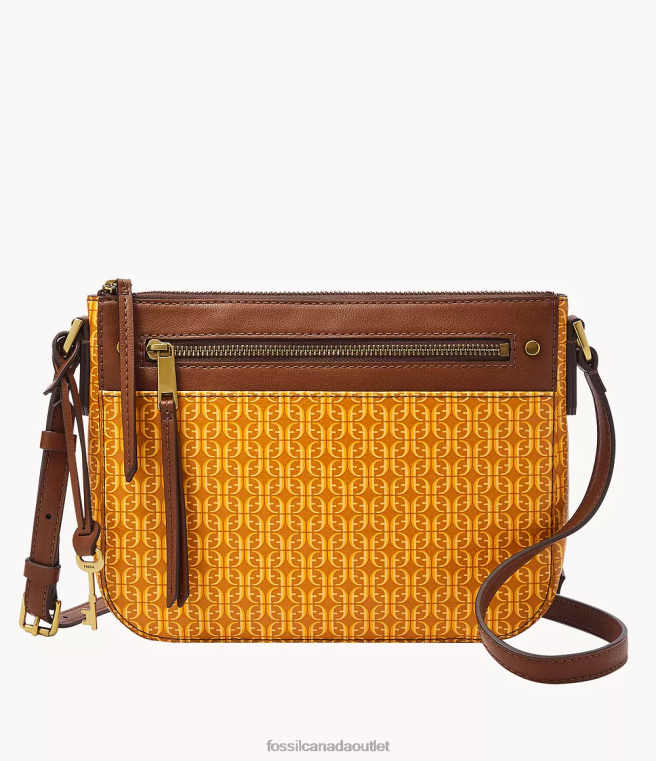 Fossil Bag Women Yellow Farrah Crossbody D2VPL735