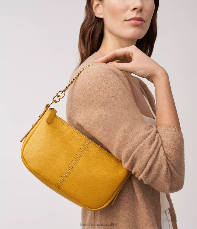 Fossil Bag Women Yellow Jolie Baguette D2VPL334