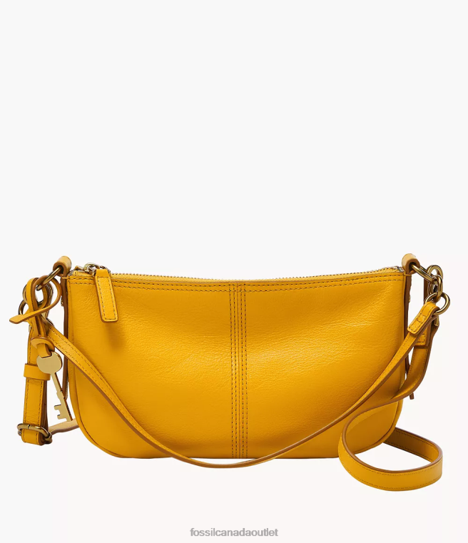 Fossil Bag Women Yellow Jolie Baguette D2VPL469