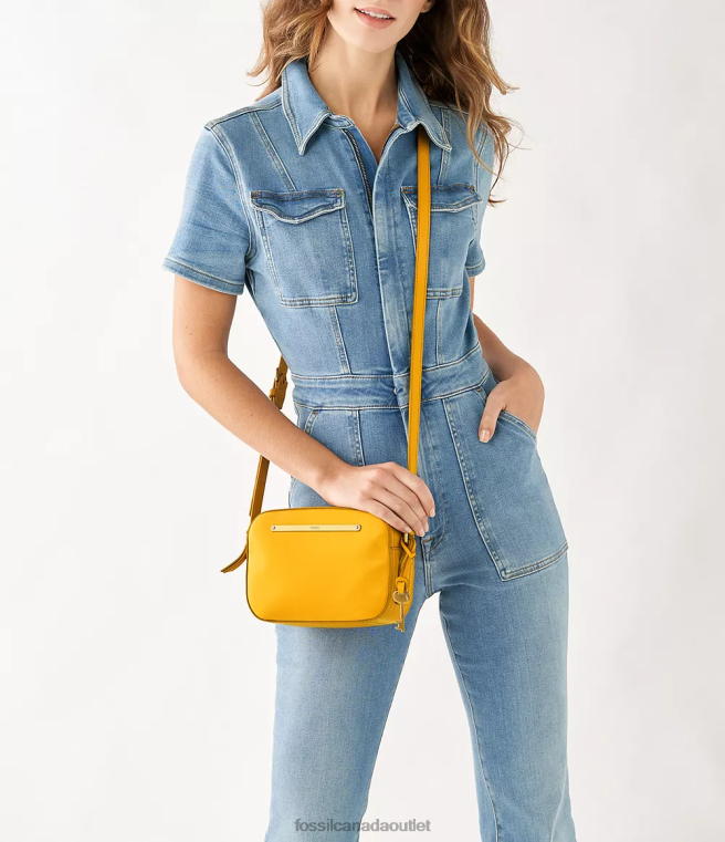 Fossil Bag Women Yellow Liza Camera Bag D2VPL461