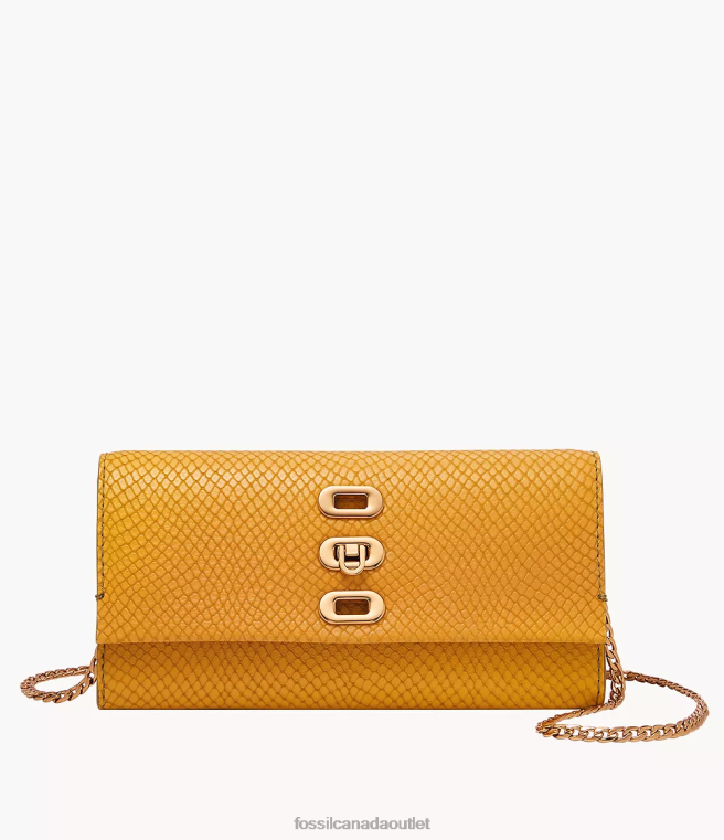 Fossil Bag Women Yellow Penrose Wallet Crossbody D2VPL333