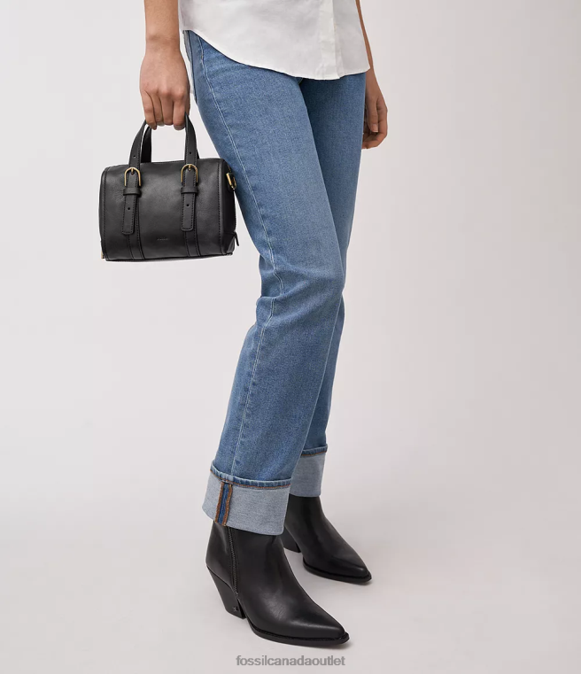 Fossil Bag Women Black Carlie Mini Satchel D2VPL399