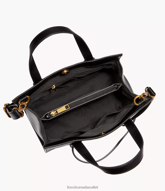 Fossil Bag Women Black Kingston Satchel D2VPL531