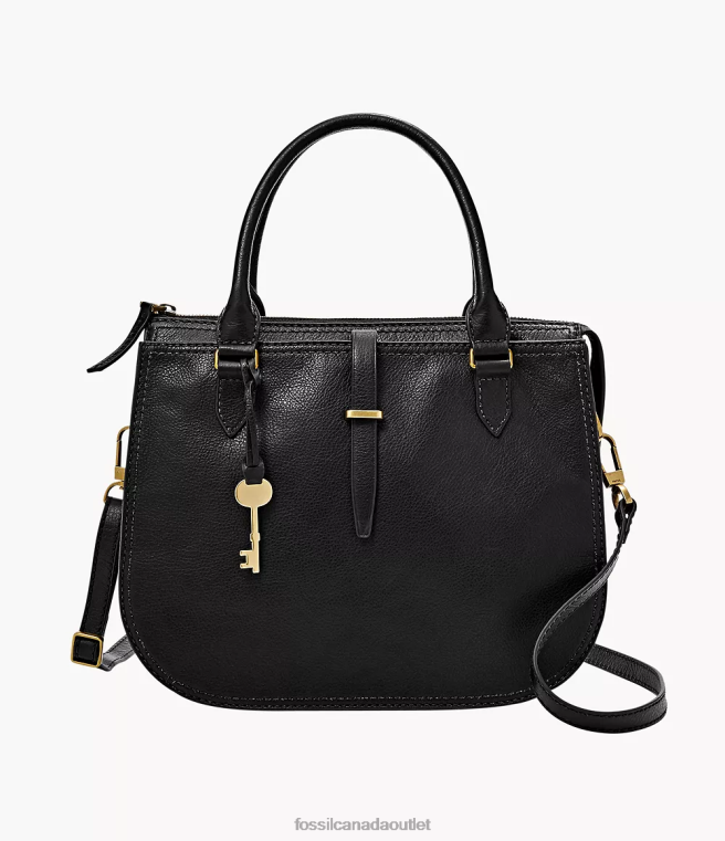 Fossil Bag Women Black Ryder Satchel D2VPL563