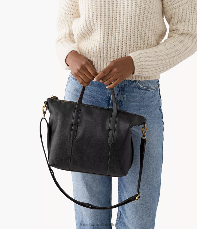 Fossil Bag Women Black Skylar Satchel D2VPL587